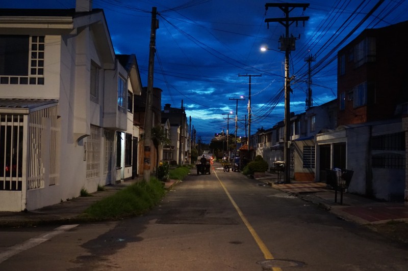 Beautiful sky at dusk, Modelia, Bogota. Beautiful sky at dusk, Modelia, Bogota.