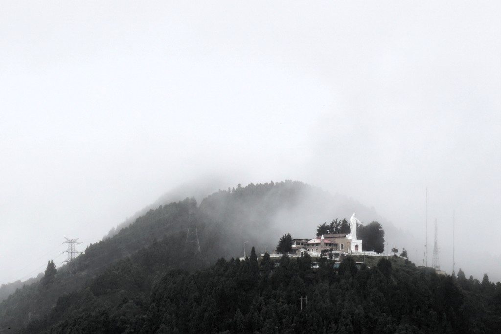 Bogota from Monserrate Monserrate, Christ