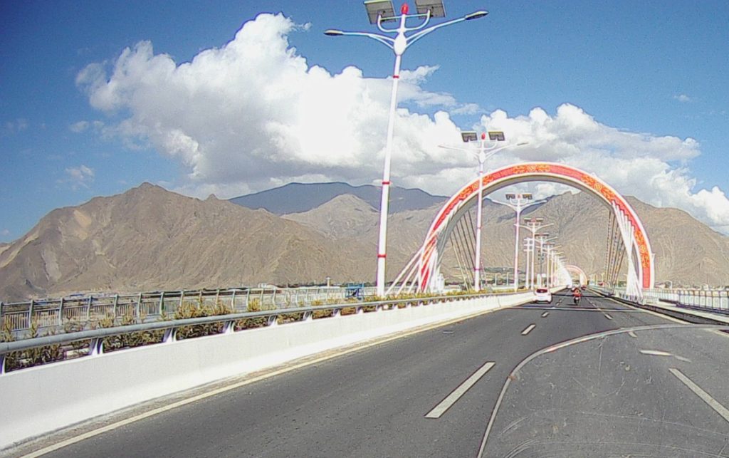 Bride over the river at Lhasa.