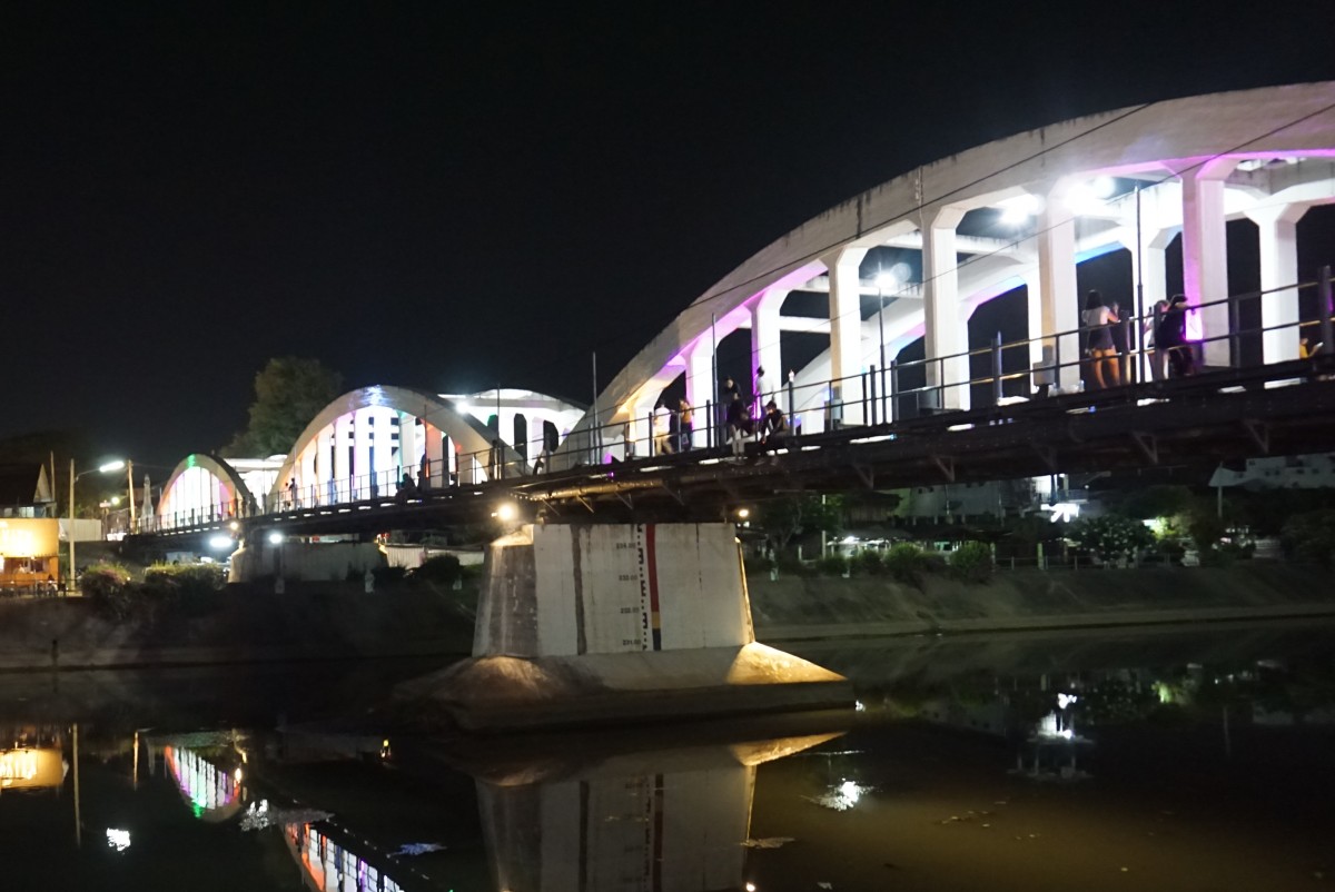 Bridge over river Wang.
