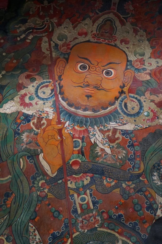 Part of tapestry as we entered into the palace.