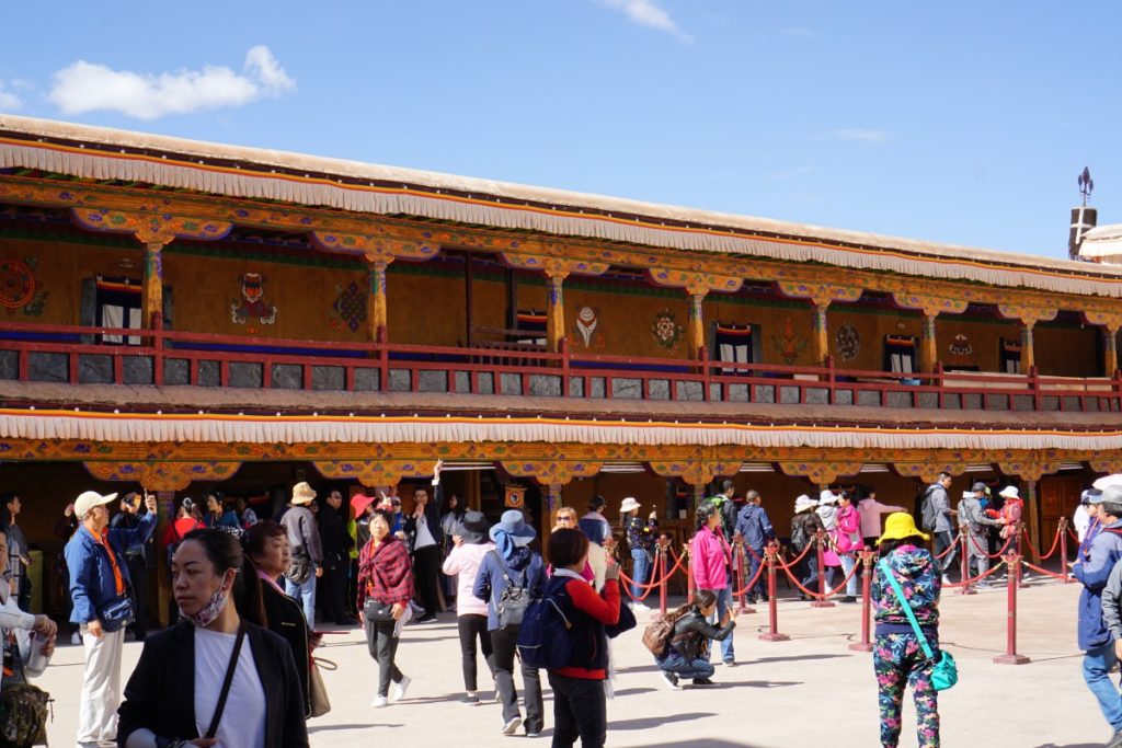 Court yard at the top of the palace before entering the inside.