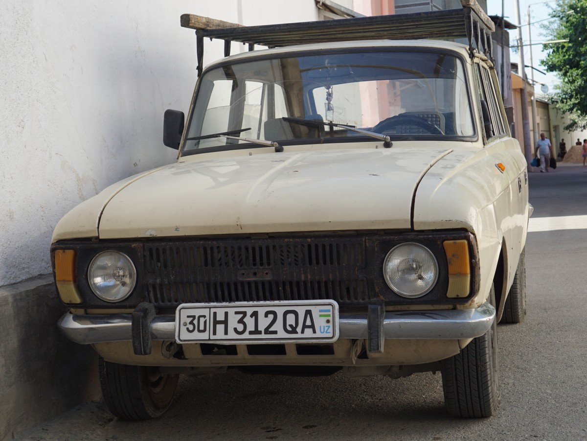 Very old Lada. Lots of old cars on the road.