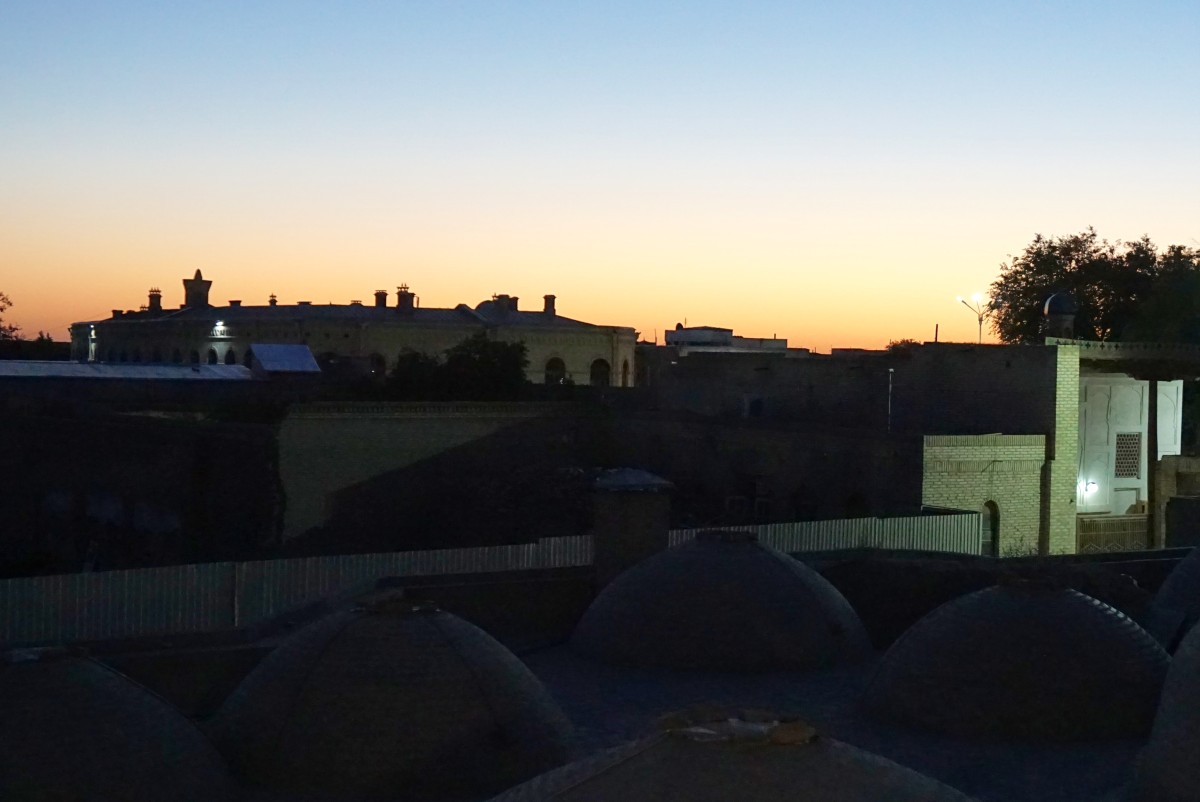 Sunset in Bukhara.