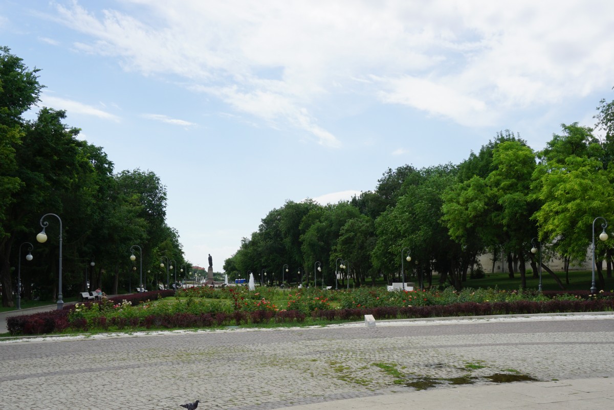 Lots of green parks.