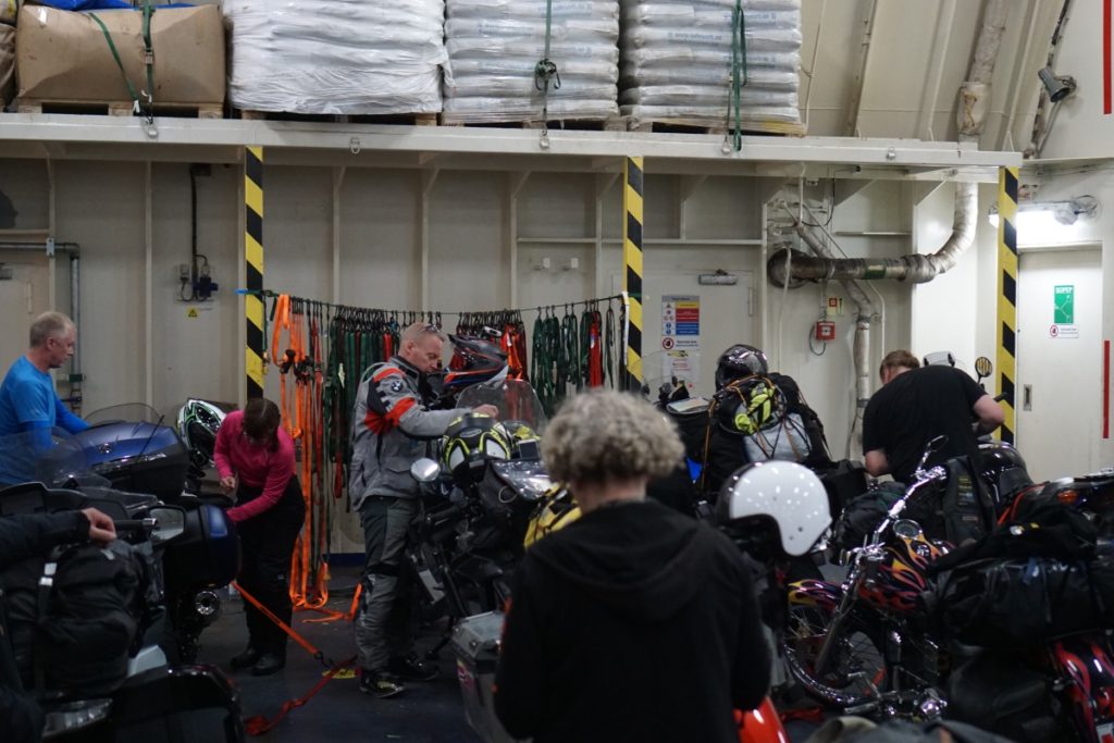 On board Stena Germanica, quite a few bikes on the ferry from Gothenburg to Kiel.
