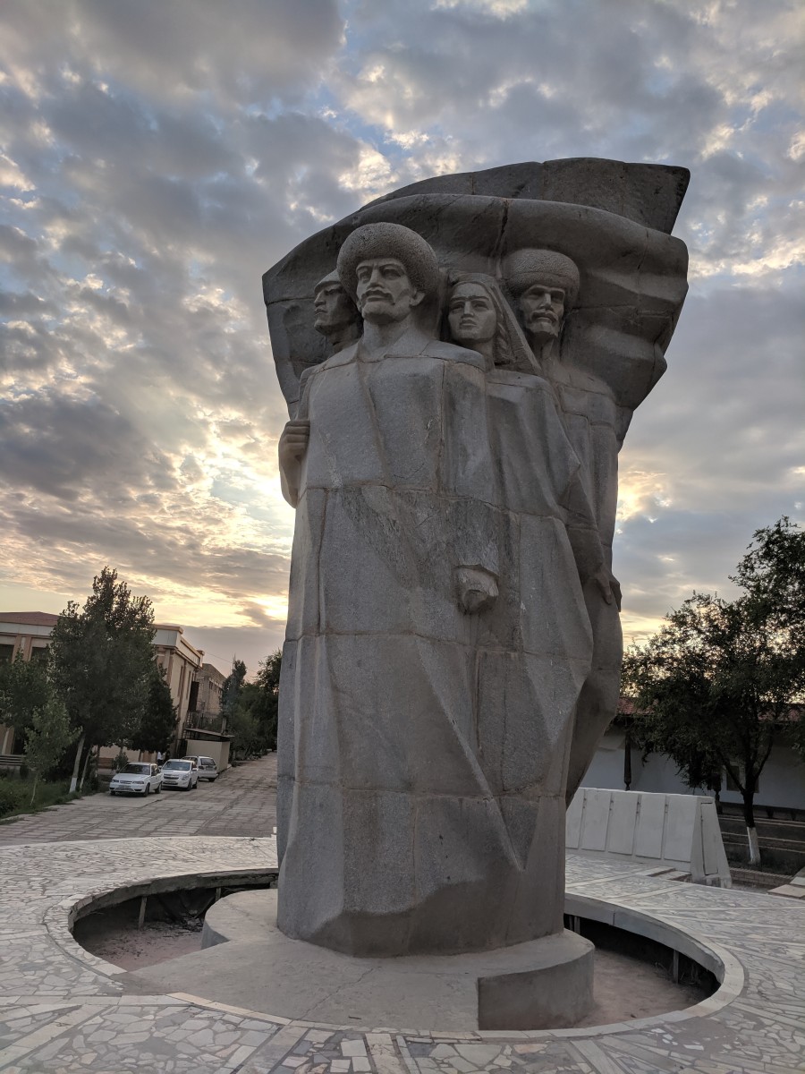 Couples getting married would walk around this statue for good luck...