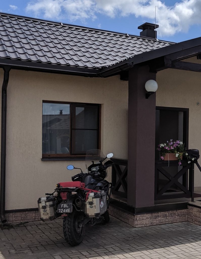 First Motel of the trip. Characterless but very practical!