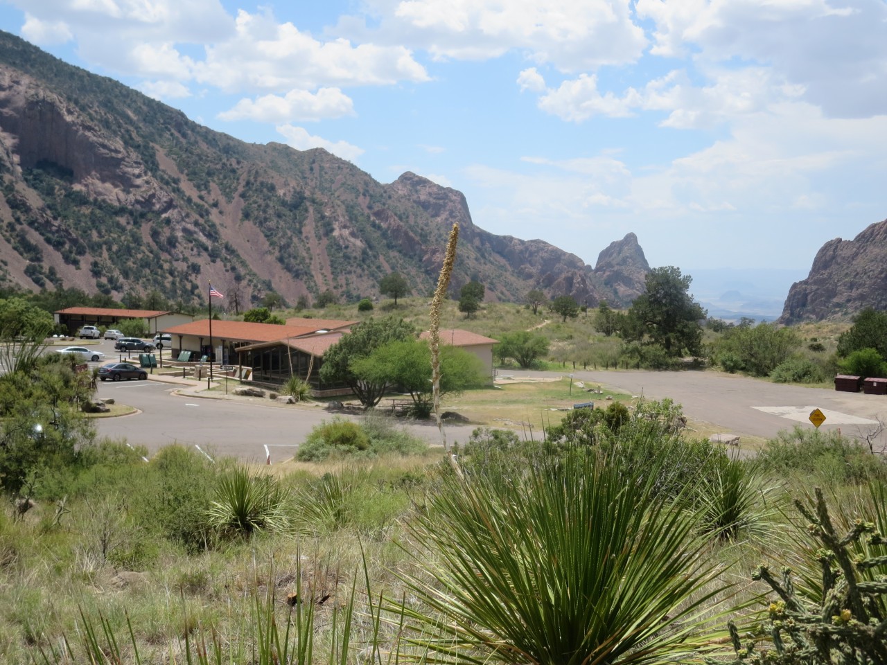 Chisos mountain lodge area.